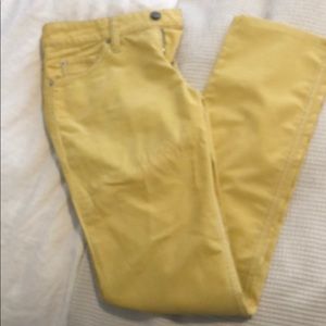 Isabel Marant Etoule yellow corduroy jeans 38